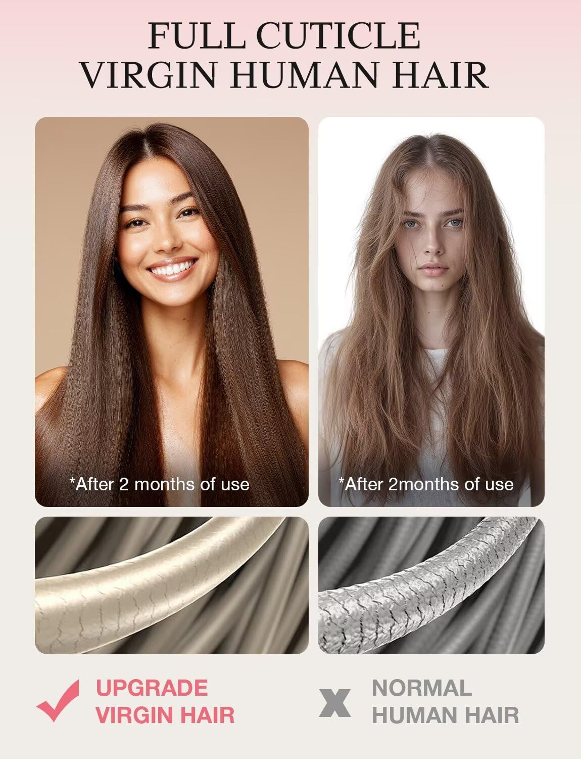 DOORES Invisi Edge Wide Tape in Human Hair Extensions, Dark Brown to Chestnut Brown 4PCS Injection Tape ins 20g 18 Inch, Injected 3 Inch Wide Extensions Straight for Thinning Hair