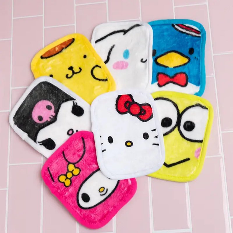 The Original MakeUp Eraser 7-Day Set, Erase All Makeup With Just Water, Including Waterproof Mascara, Eyeliner, Foundation, Lipstick, Sunscreen, and More! (Hello Kitty and Friends), 7ct.