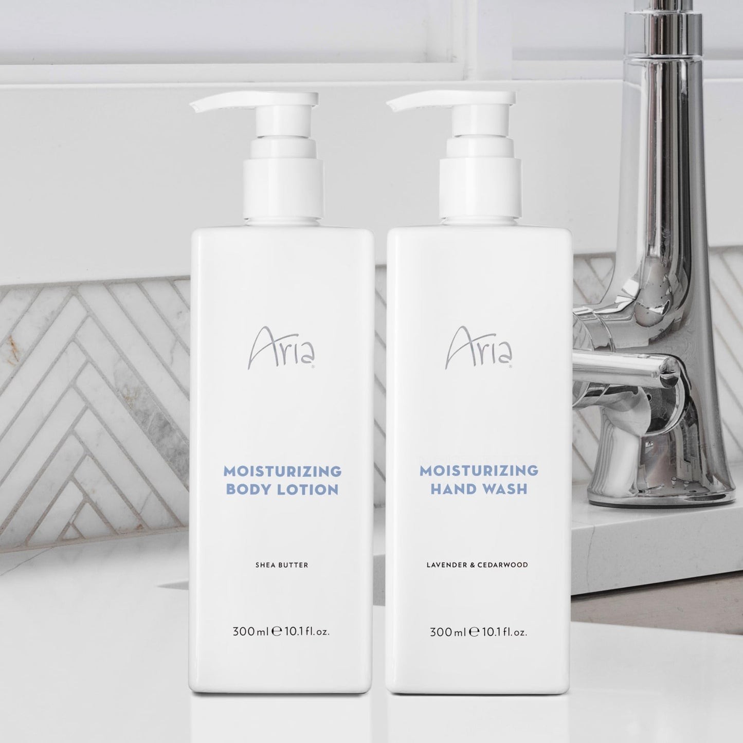 Aria Moisturizing Body Wash - Scented with Cedarwood, Green Mandarin, Lavender - Vegas Hotel Body Wash - 10 oz