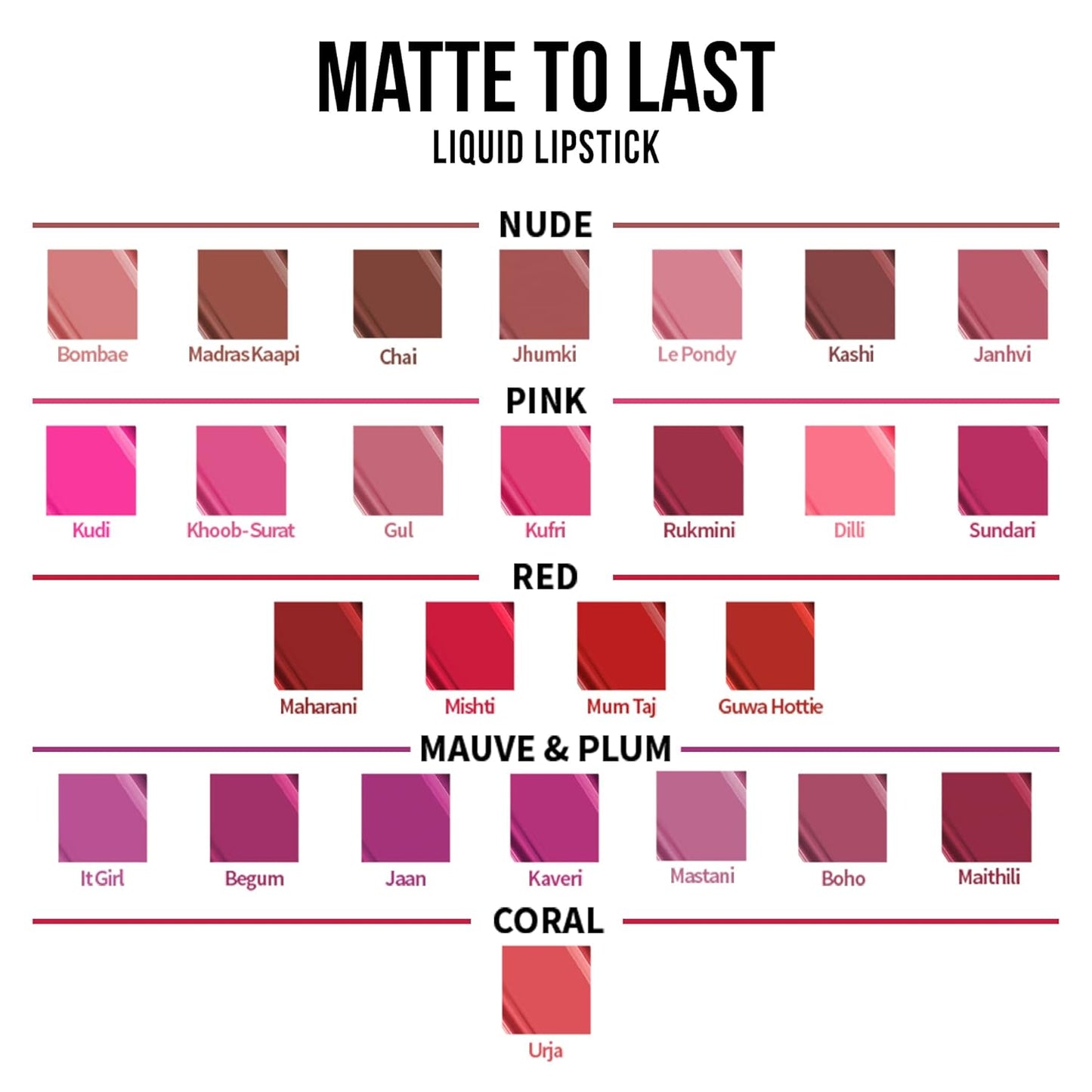 Matte Liquid Lipstick - Khoob-Surat 09 | Long-Lasting Formula (4.5ml)