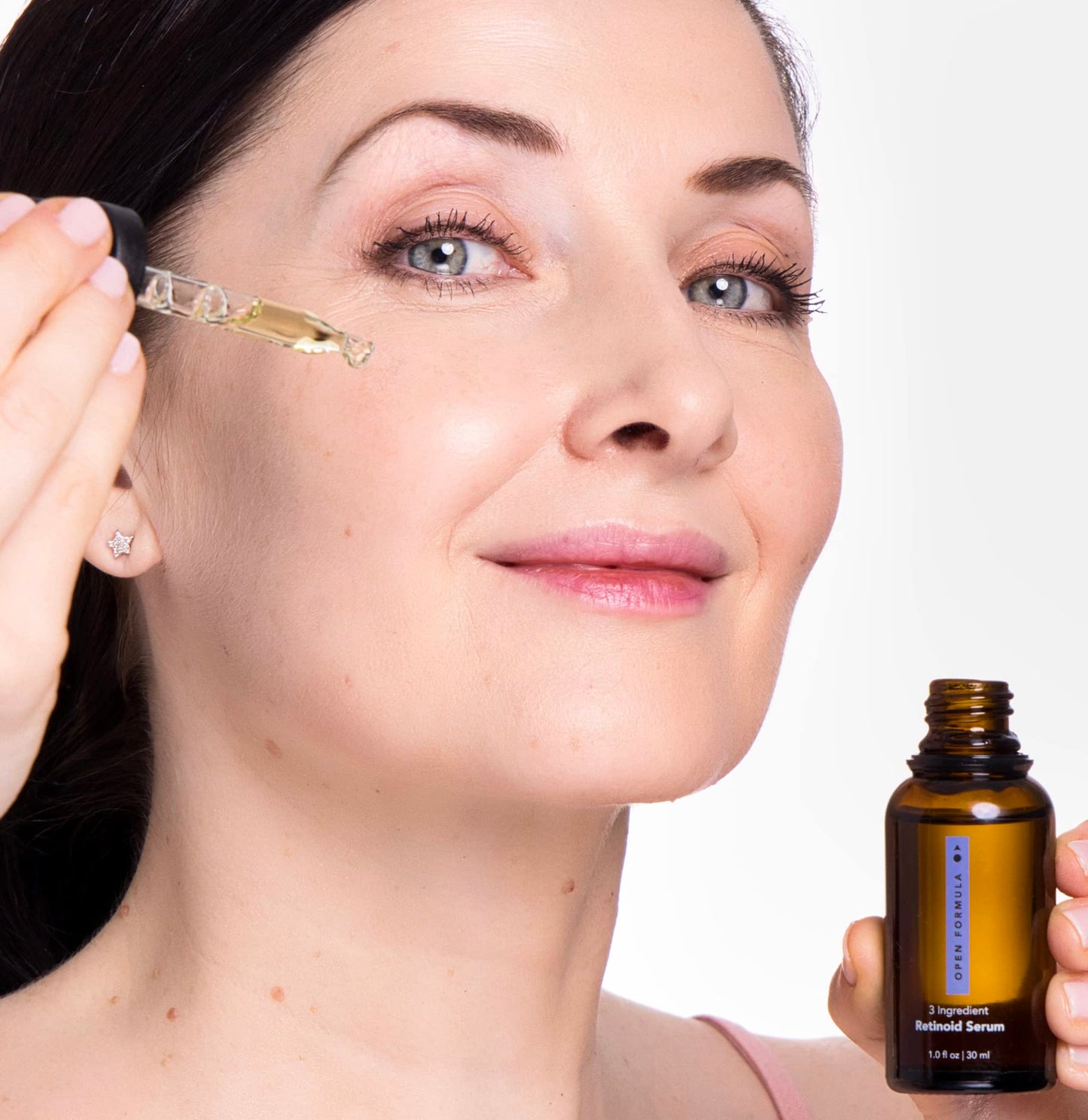 Open Formula Retinoid 0.5% Facial Serum – Essential 3-Ingredient Retinoid for Face & Neck, Retinol Alternative – Fine Lines, Wrinkles, Dark Spots & Uneven Tone – Gentle Vitamin A, 1 Fl Oz