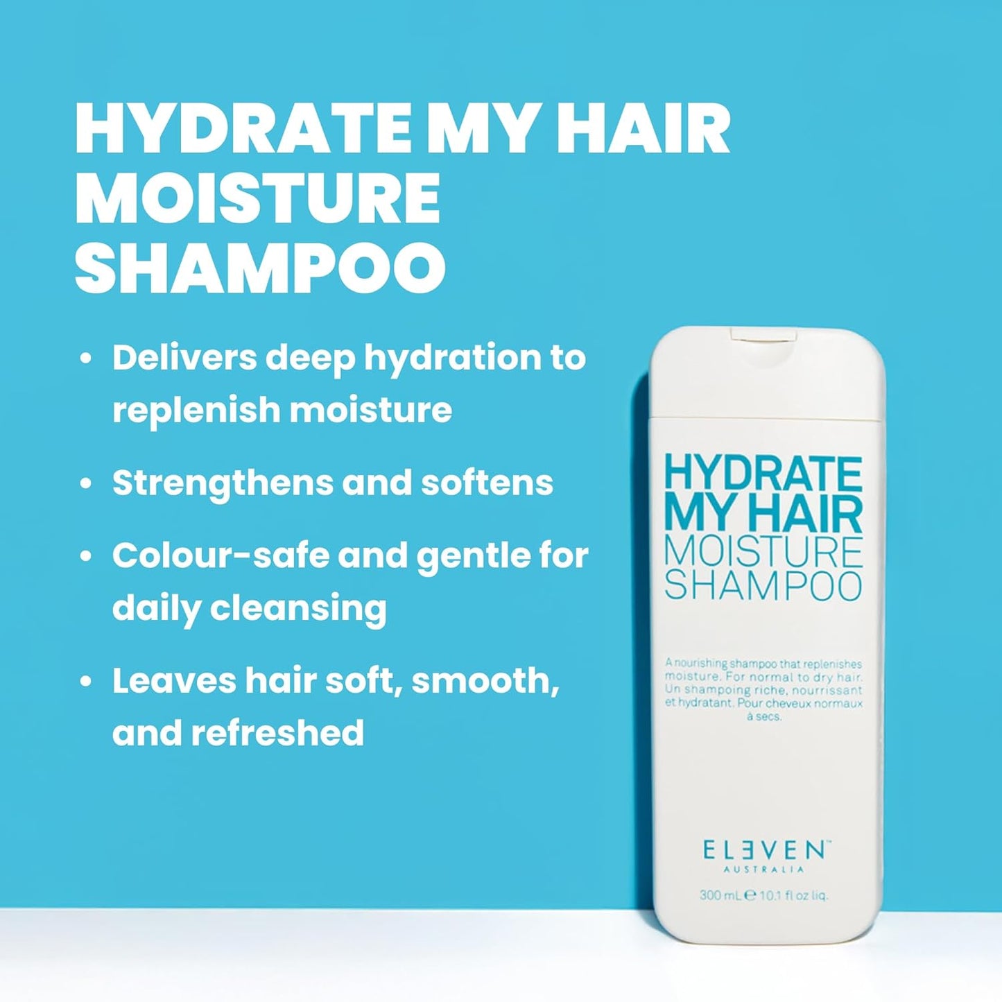Hydrate My Hair Shampoo - Moisturizing, Color-Safe Formula for Dry, Damaged Hair | Anti-Frizz & Heat Protection