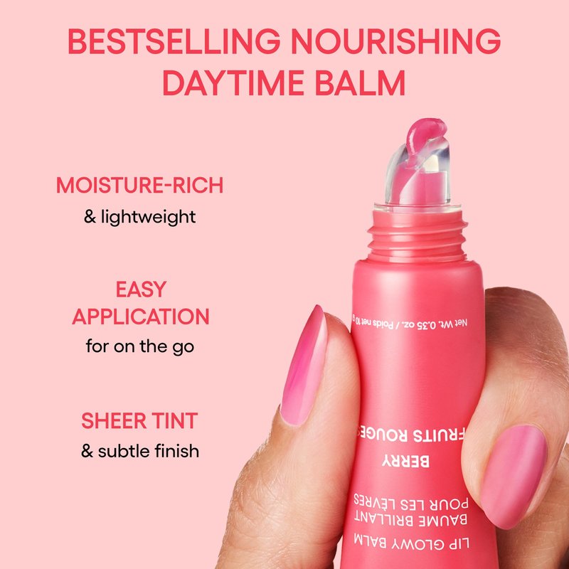 LANEIGE Mini Lip Glowy Balm Set: Travel-Sized Sheer Tinted Lip Balms with Shea & Murumur Butter for Hydrated & Glossy Lips