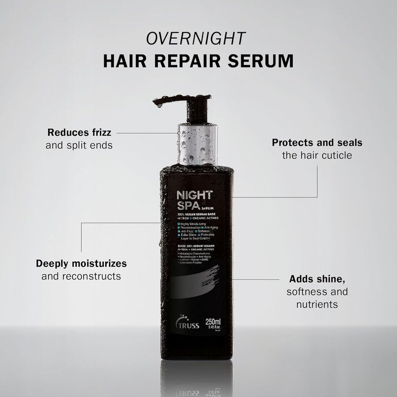 Truss Night Spa Hair Serum - Nourishing Overnight Treatment for Healthy, Radiant Hair
