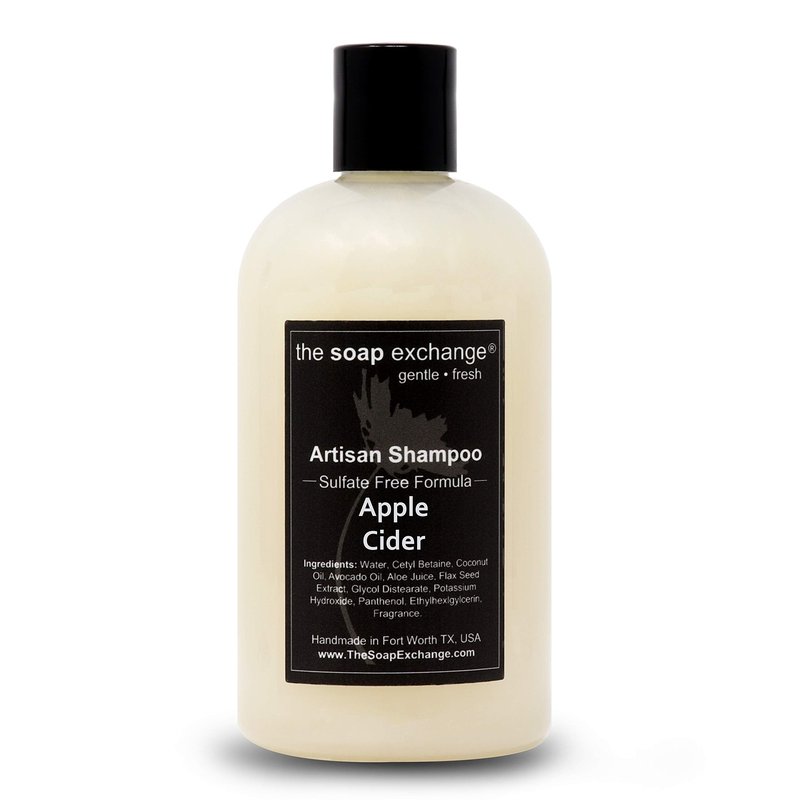 The Soap Exchange Hair Shampoo - 12 fl oz / 354 ml Hand Crafted Natural Artisan Hair Care, Gentle, Sulfate & Paraben Free, Cleanse, Moisturize, & Protect. Made in the USA.