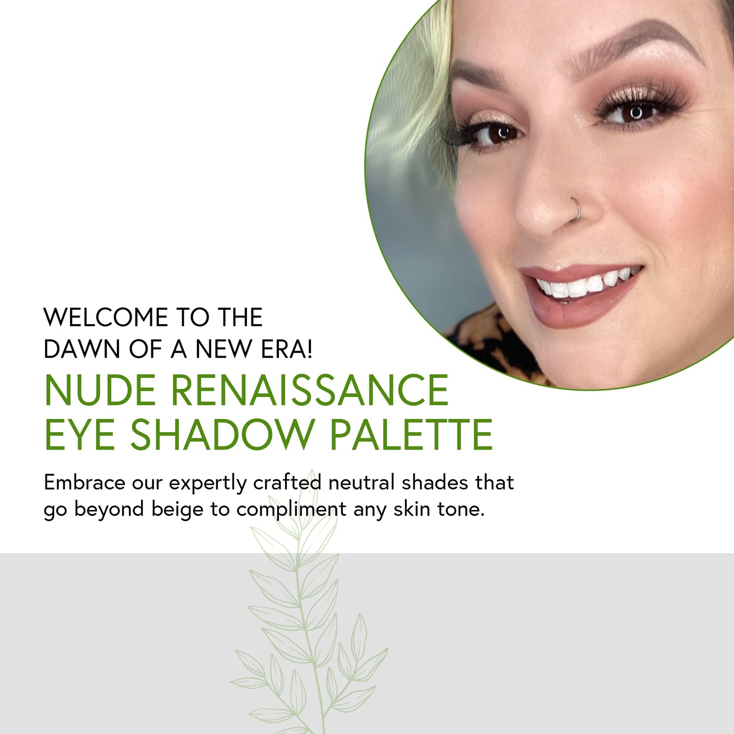 Honeybee Gardens Nude Renaissance Refillable Eye Shadow Palette, 8 Neutral Shades Matte & Shimmer, Highly Pigmented Long Lasting Blendable Makeup, Vegan Talc-Free Eyeshadow Kit, 1.3g Each