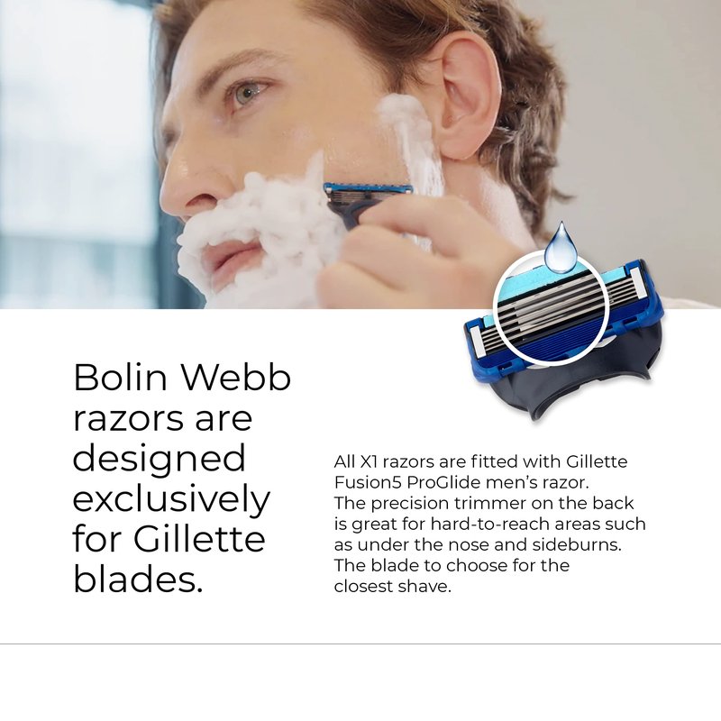 Bolin Webb Razor Travel Case, Durable Silicone Razor Holder, Luxury Shaving Kit Accessory For Men
