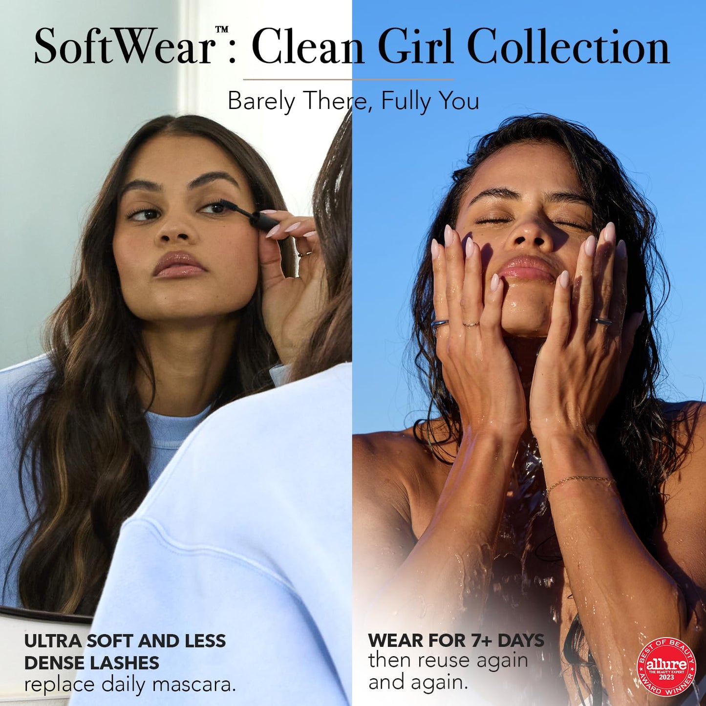 Pro Lash SoftWear Clean Girl Mini Lash Clusters Kit - Natural-Looking, Lightweight Lashes - 7-Day Cluster Eyelash Extensions - False Eyelashes Plus Adhesive and Tweezers - Original No. 35