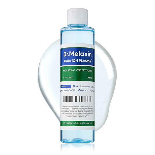 DR.MELAXIN Aqua Ion Plasma Watery Toner 200ml / 6.76 fl oz, Hyaluronic Acid, L22, moisturizing, Korean Skincare