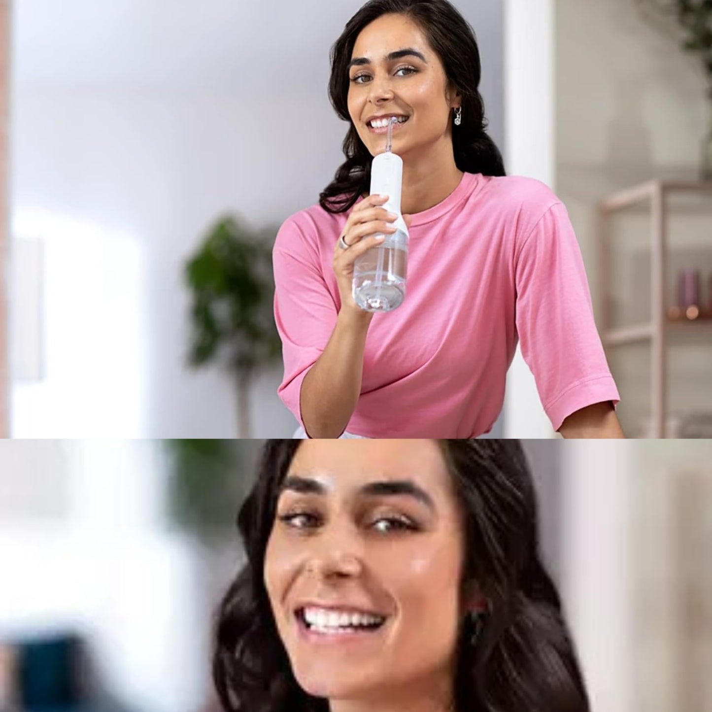 Philips Sonicare Water Flosser Cordless – Rechargeable Power Dental Waterflosser for Teeth, Portable Oral Irrigator with 3 Intensity Settings, 360° Rotating Nozzle – (White)