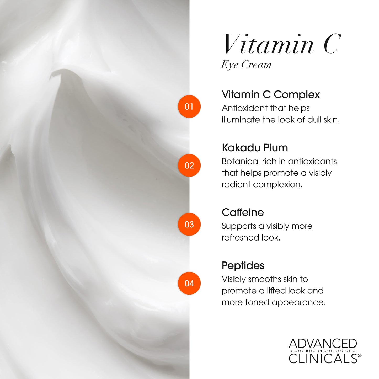Advanced Clinicals 3 Pack Glow Getter Vitamin C Skin Care Set | Vitamin C Serum + Facial Cleanser Face Wash + Under Eye Cream | Anti Aging Gift Set Box For Women & Men, 3PC