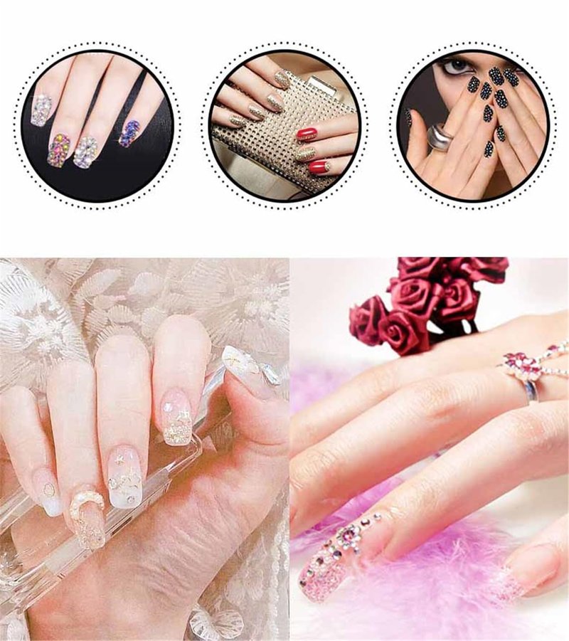 1440 Pcs SS20 5mm Flatback Rhinestones for Nails Art Crafts Glitter Round Gems AB Crystals DIY Clothes Shoes （Light Pink AB）