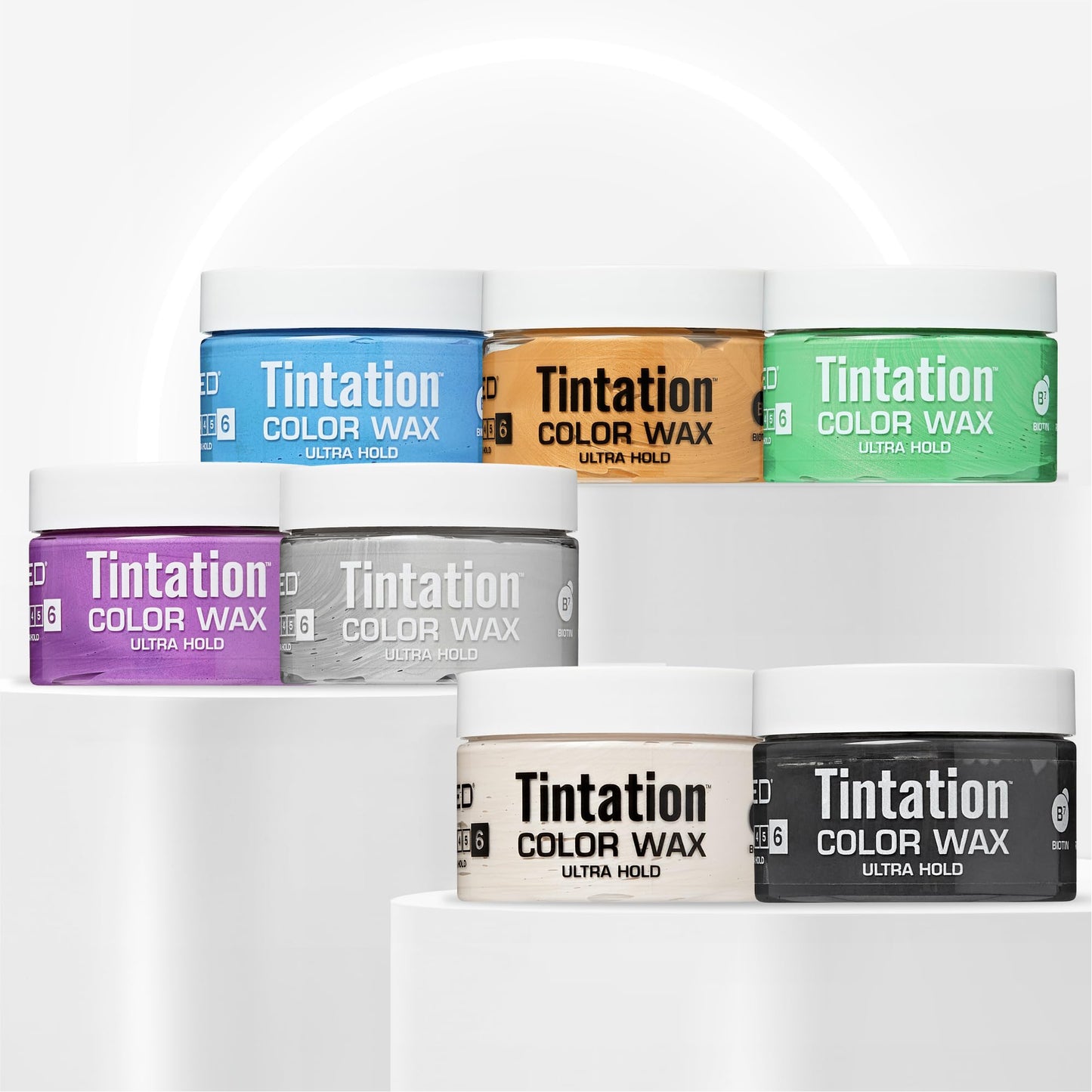 Red by Kiss Tintation Temporary Hair Color Wax – Vivid Instant Color, Ultra Hold, Water & Sweat Resistant, Curly Hair Safe, Non-Drying & Damage-Free (White)