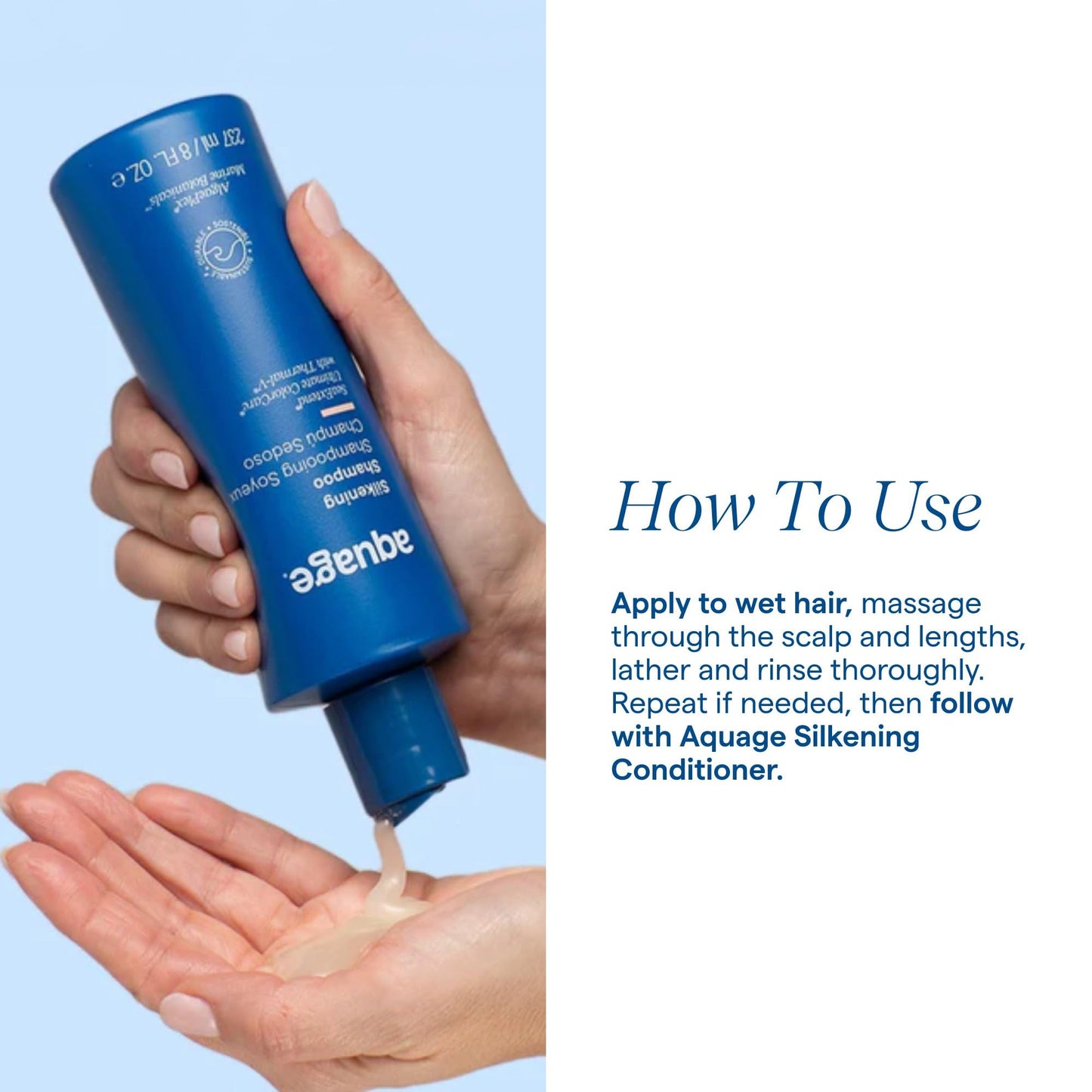 Aquage Silkening Shampoo 8 Fl Oz