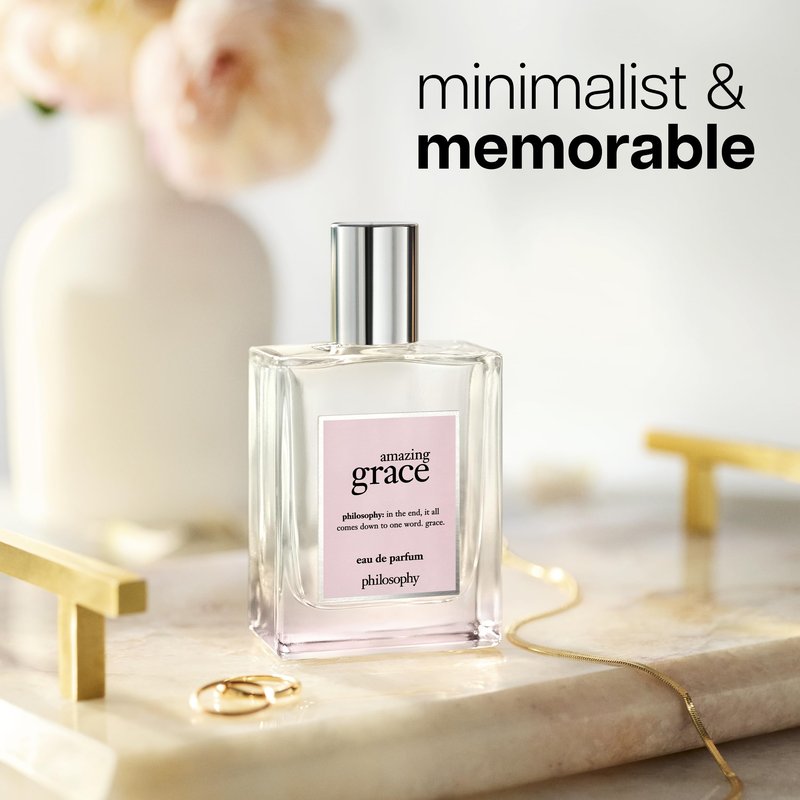 philosophy amazing grace perfume trio gift set- clean & floral women's perfume - with notes of bergamot, muguet & musk - long lasting fragrance