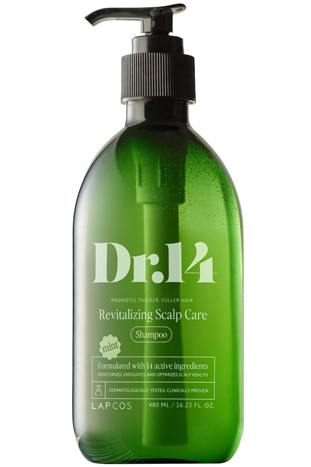 LAPCOS K Beauty Revitalizing Scalp Care Shampoo - Clarifying & Hydrating Formula with Biotin & Collagen | 16.23 fl oz