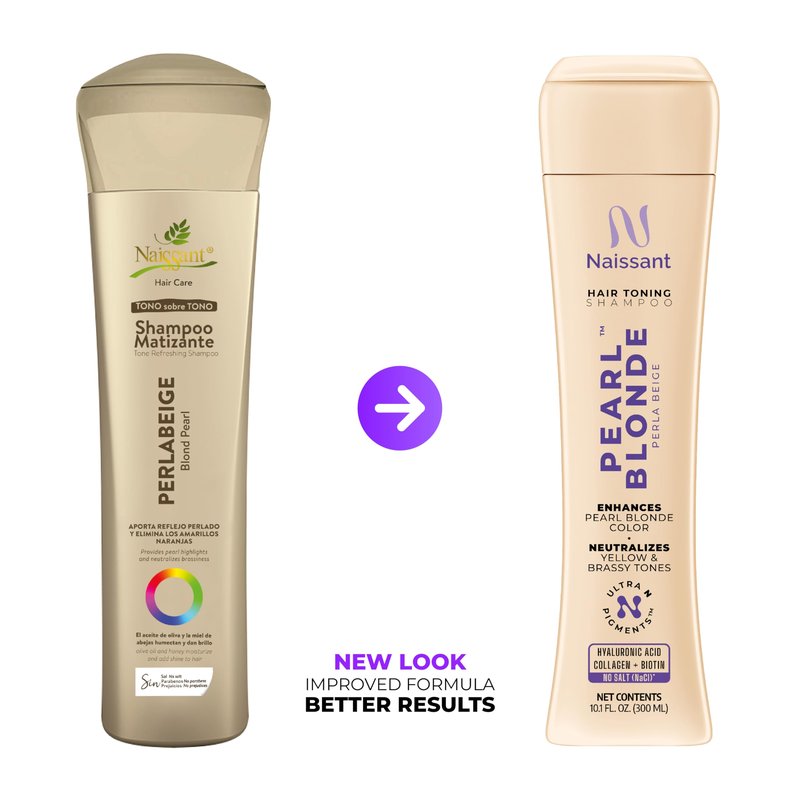 naissant Pearl Blonde Hair Purple Shampoo | Ultra High-Purity Pigments | Neutralizes Yellow & Brassy Tones | Hyaluronic Acid, Collagen & Biotin | Paraben, Ammonia & Sulfate Free | 10.1 Fl. Oz