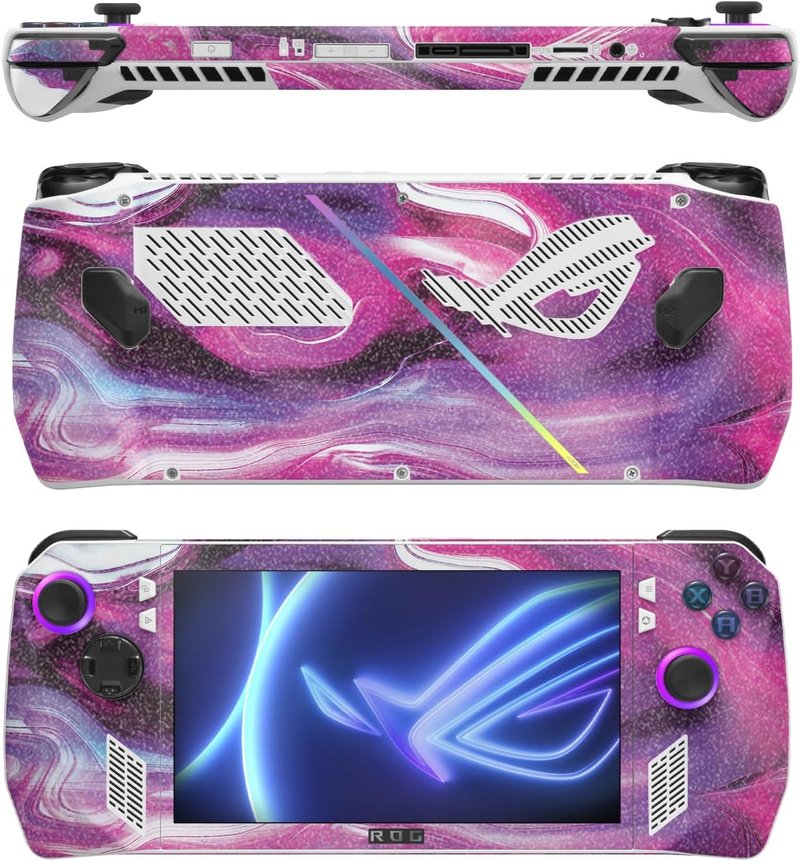 Asus ROG Ally Skin - Glossy Glitter Finish in Pink Melt | Durable, Easy to Apply & Change Styles