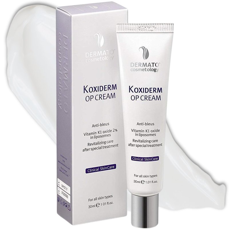 Anacis Vitamin K1 Oxiderm Cream Minimizing Appearance of Old and New Scars, Dark Eye Circles, Bruises, Varicose Veins, Redness Relieve 1.01Oz