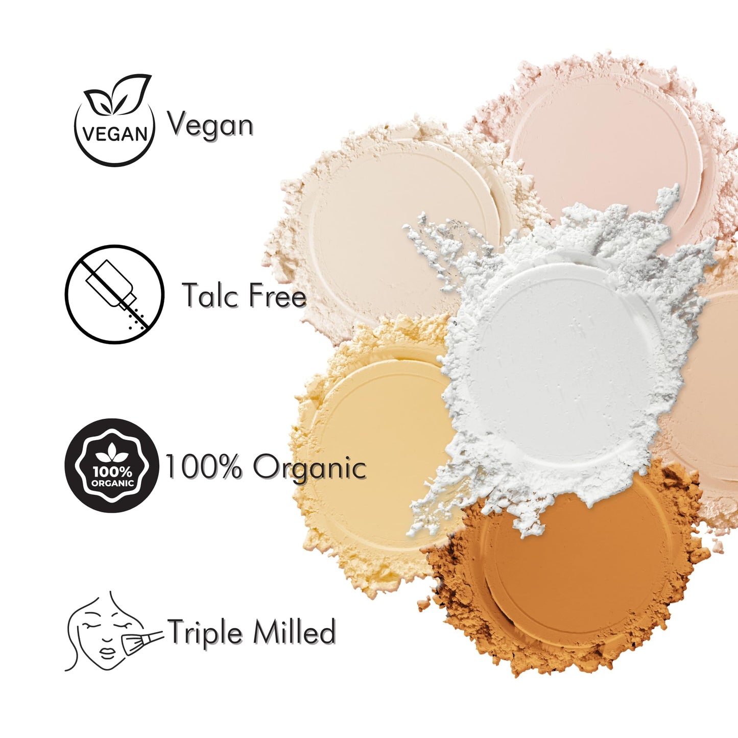 Cinema Secrets Ultralucent Setting Powder- Beige. Talc-Free Loose Mineral Powder for All Skin Types, Oil Control, Shine-Free Finish, Breathable, Weightless, & Moisture-Resistant, Organic Ingredients
