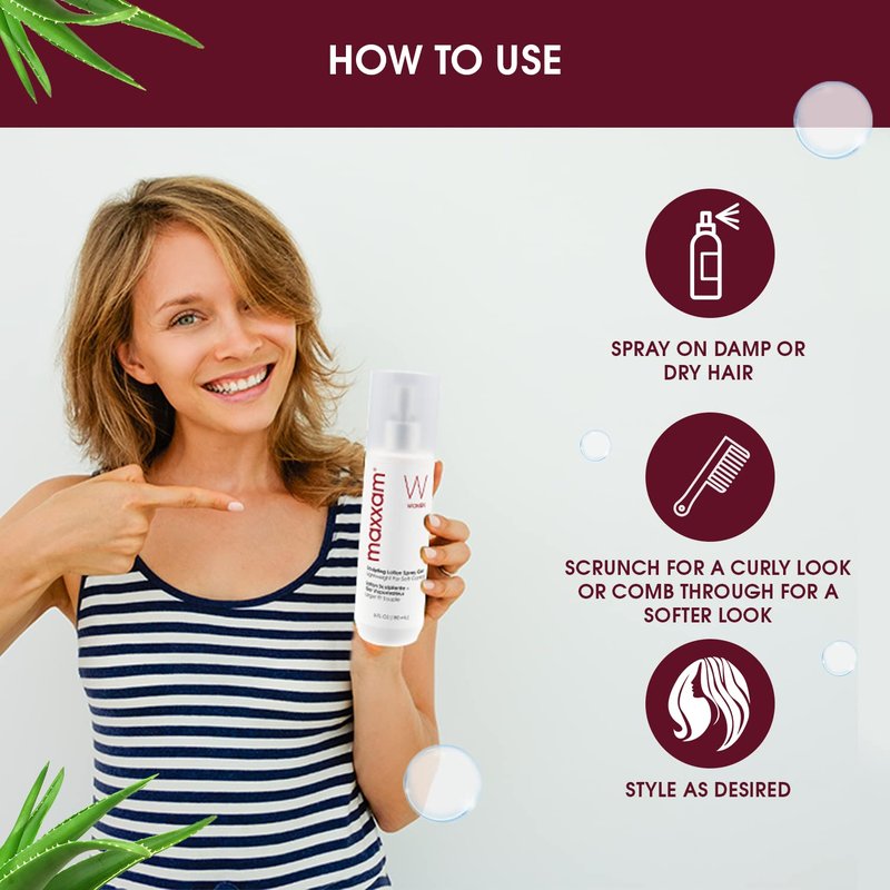 Maxxam Sculpting Spray Gel - Flexible Hold with Moisturizers & UV Protection | Alcohol-Free, 6 Fl Oz