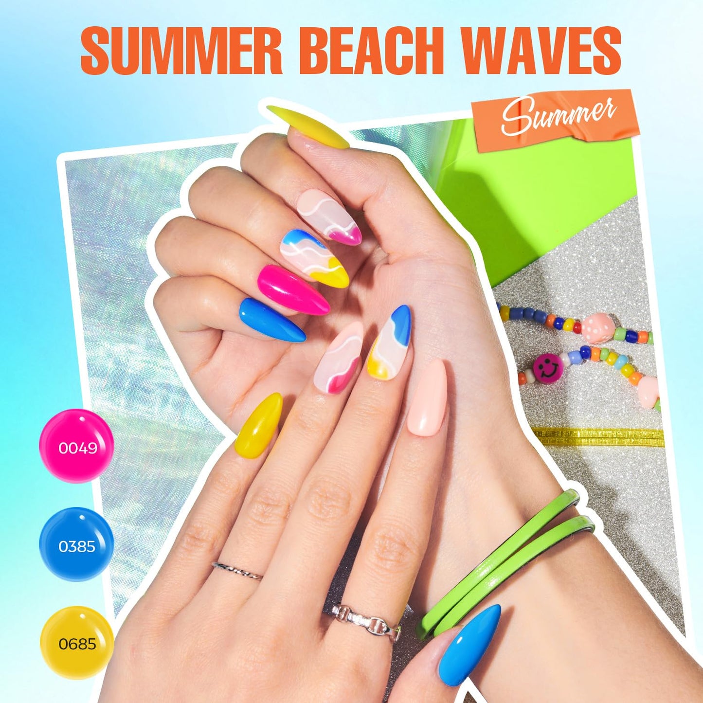 Gel Nail Polish Kit with UV Light - 32 Colors Soak Off Gel Set | Matte & Glossy Finish for DIY Manicures