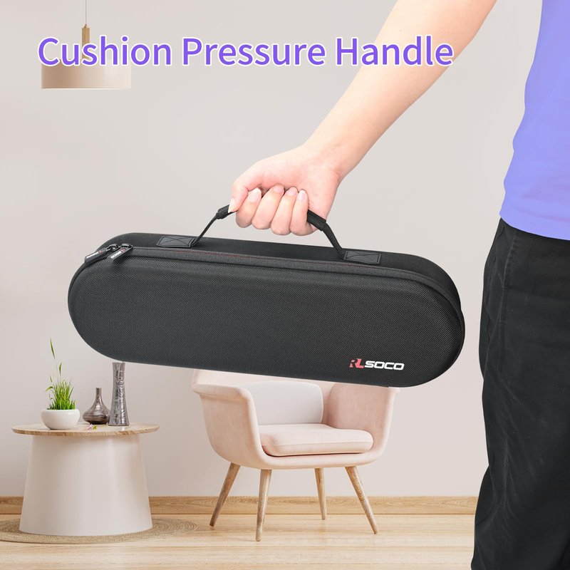 RLSOCO Travel Case for Dyson Airstrait Straightener/Corrale Hair Straightener | Compact Design with YKK Zipper & Scratch Protection (Black)