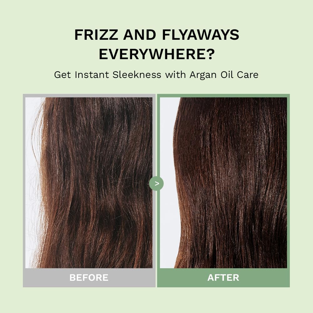 **Black Bamboo Frizz-Free Hair Oil - Lightweight Argan Oil Formula for Smooth, Shiny Hair | 2.70 fl. oz**