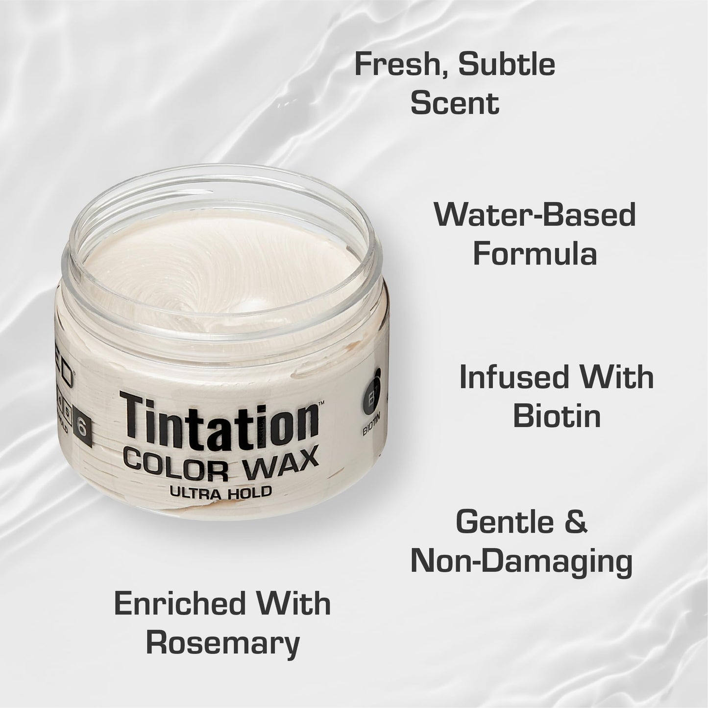 Red by Kiss Tintation Temporary Hair Color Wax – Vivid Instant Color, Ultra Hold, Water & Sweat Resistant, Curly Hair Safe, Non-Drying & Damage-Free (White)