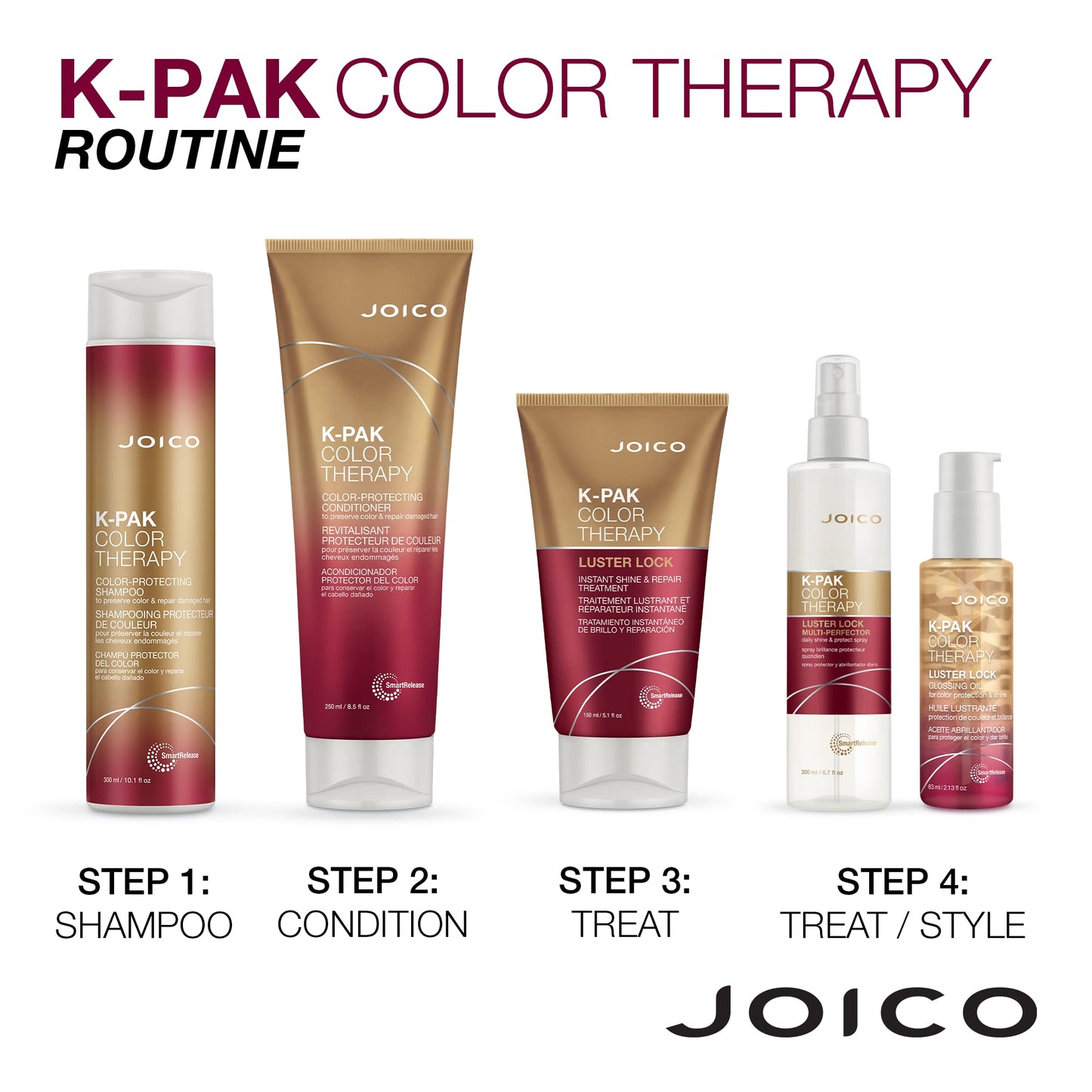 Joico K-pak Color Therapy Shampoo & Conditioner (10.1 Oz)