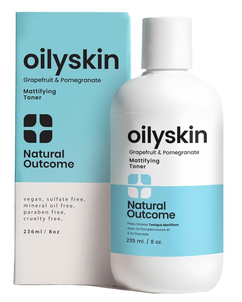 Natural Outcome Oily Skin Face Toner - Purifying Astringent for Matte Finish | Hydrating Aloe Vera | 8 oz