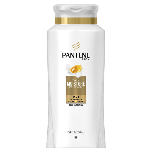 Pantene Pro-V Daily Moisture Renewal 2-in-1 Shampoo and Conditioner, 25.4 Fluid Ounce