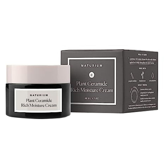 Naturium Plant Ceramide Rich Moisture Cream, Hydrating & Anti-Aging Skincare, 1.7 oz