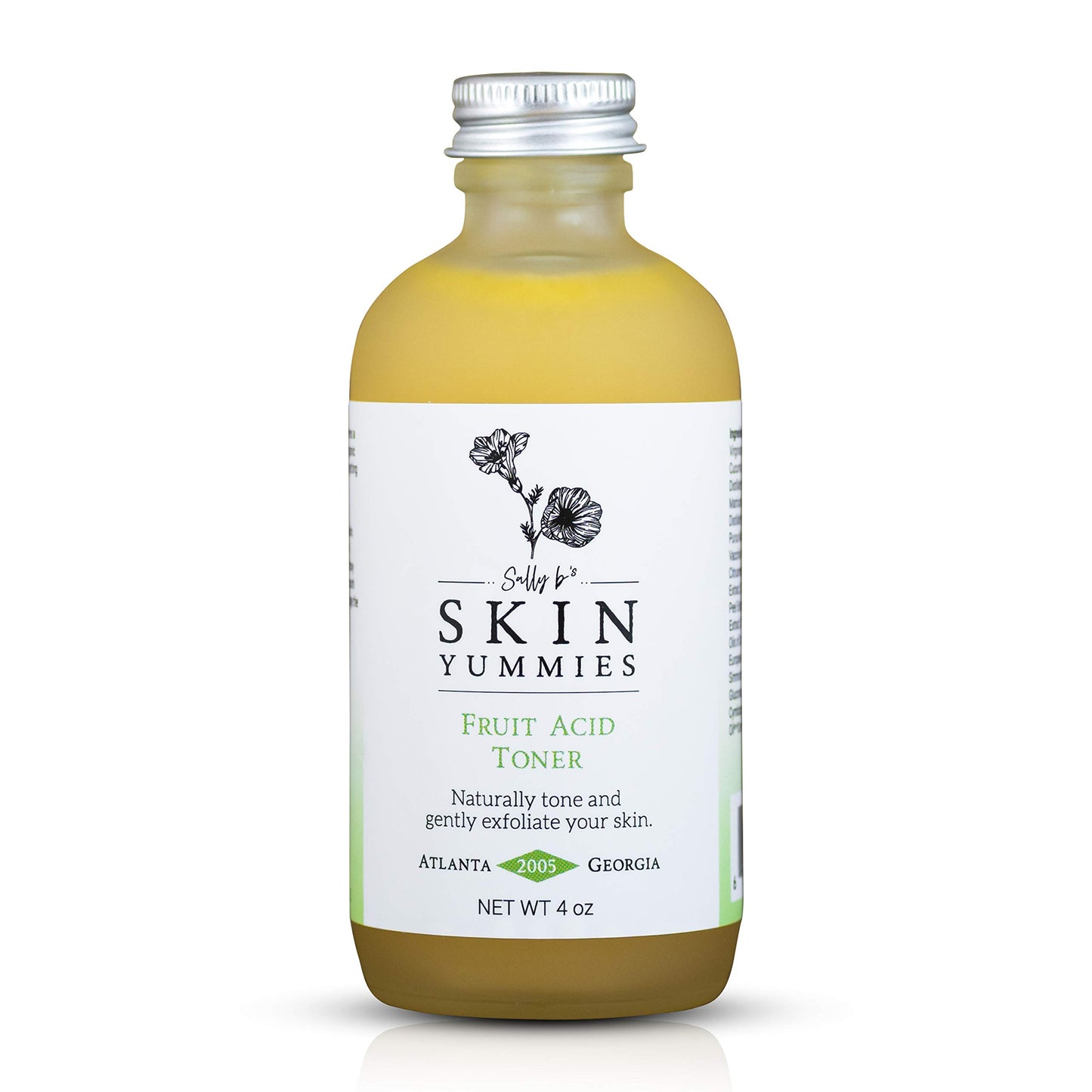 Sally B's Skin Yummies AHA Fruit Acid Face Toner & Daily Exfoliator, 4 oz