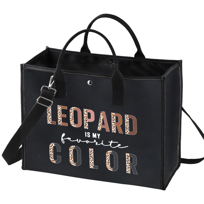 BWWKTOP Leopard Lovers Cosmetic Makeup Bag Leopard Fans Gifts Is My Favorite Color Zipper Pouch Bag For Women Girls (LEOPARD BG)