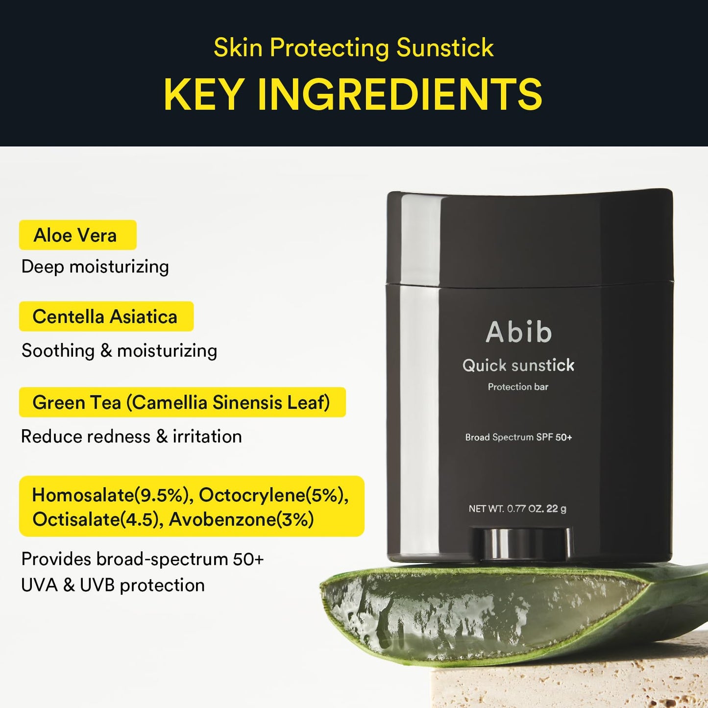 Abib Airy & Quick Sunstick DUO SPF50+ Broad Spectrum Semi-Matte & Quick Glowy Finish, No White Cast, Korean Sunscreen Stick for All Skin Types, 2 Count