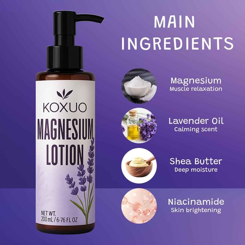 Magnesium Lotion for Kids & Babies Sleep – Magnesium Cream with Shea Butter & Olive Oil for Kids, Adults & Moms – Soothing Nighttime Moisturizer Safe for Pregnancy & Sensitive Skin