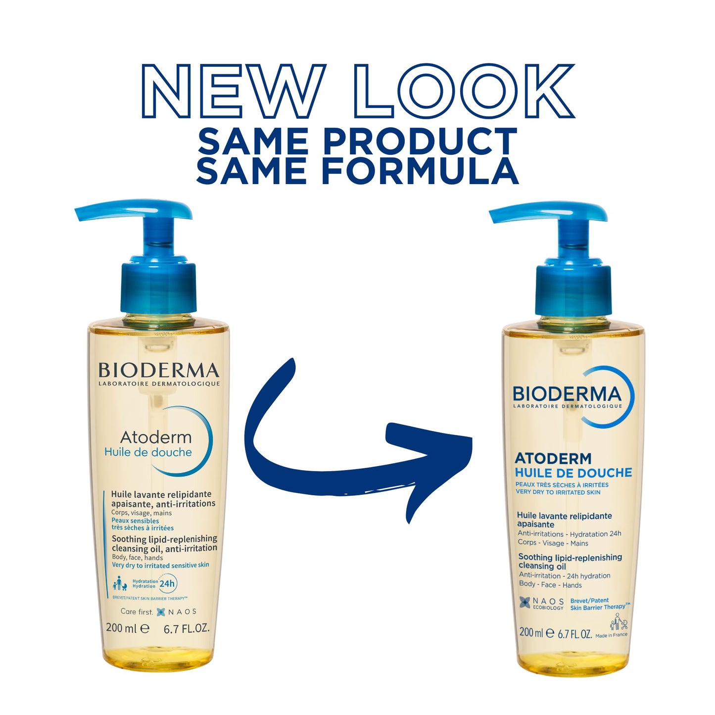 Bioderma - Atoderm - Cleansing Oil For Very Dry Sensitive Skin - Face and Body - Soothes Discomfort - 6.7 Fl Oz (Pack of 1)
