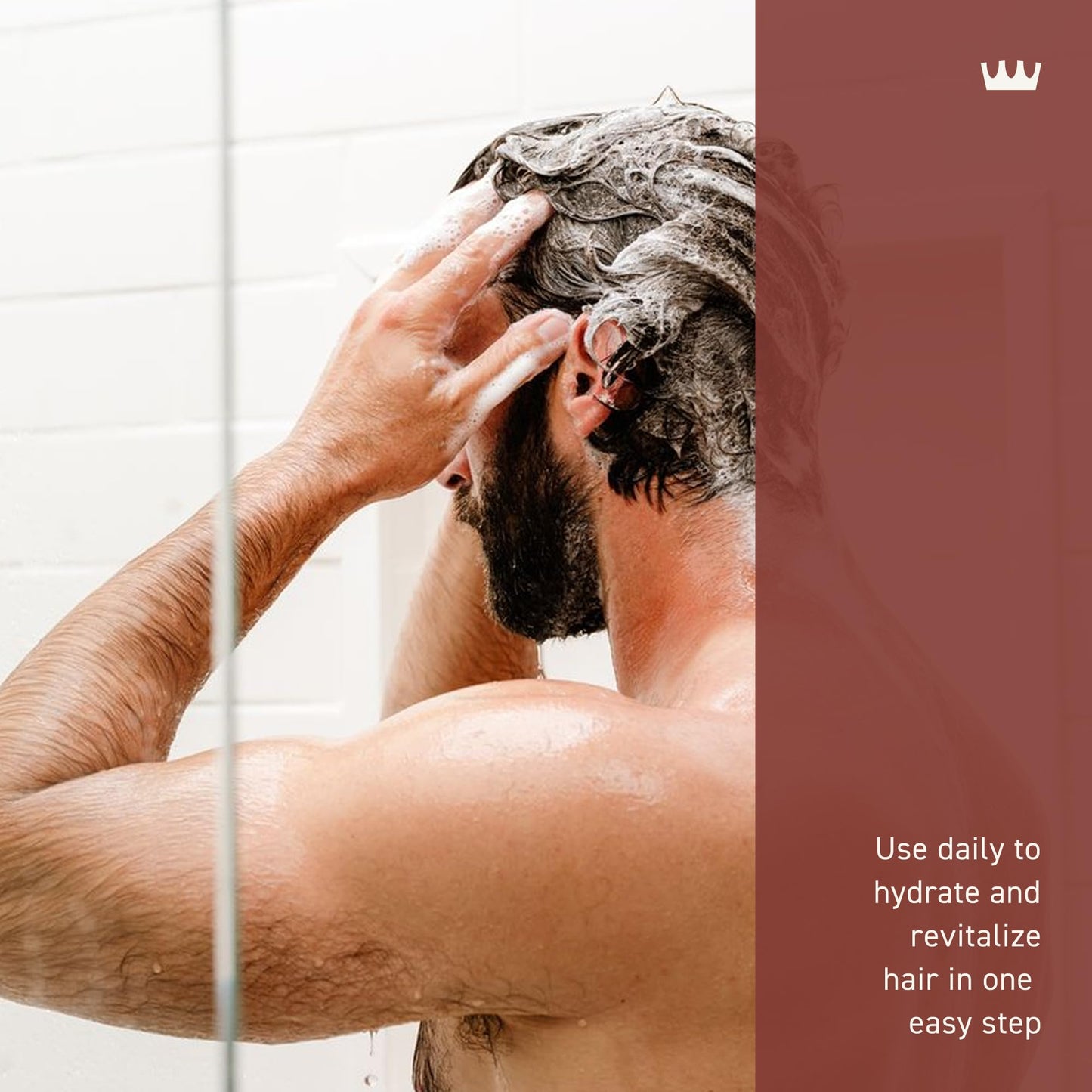 Cremo Bourbon & Oak 2-in-1 Shampoo & Conditioner, Barber Grade Quality That Moisturizes and Cleanses All Hair Types, 16 Fl Oz