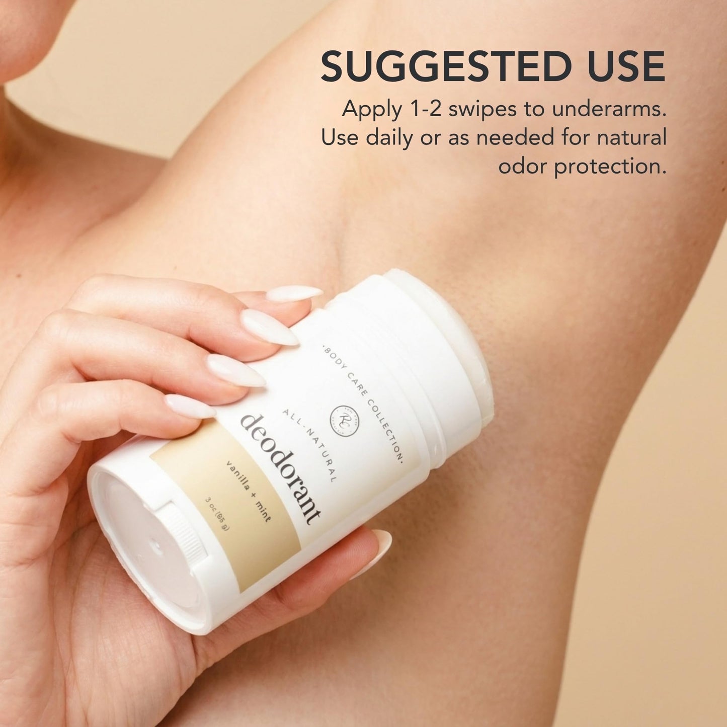 Rowe Casa Organics Vanilla + Mint Natural Aluminum Free Deodorant for Men and Women, Sweet and Refreshing Paraben-Free Deodorant Stick with Therapeutic-Grade Essential Oils, 2.75 oz