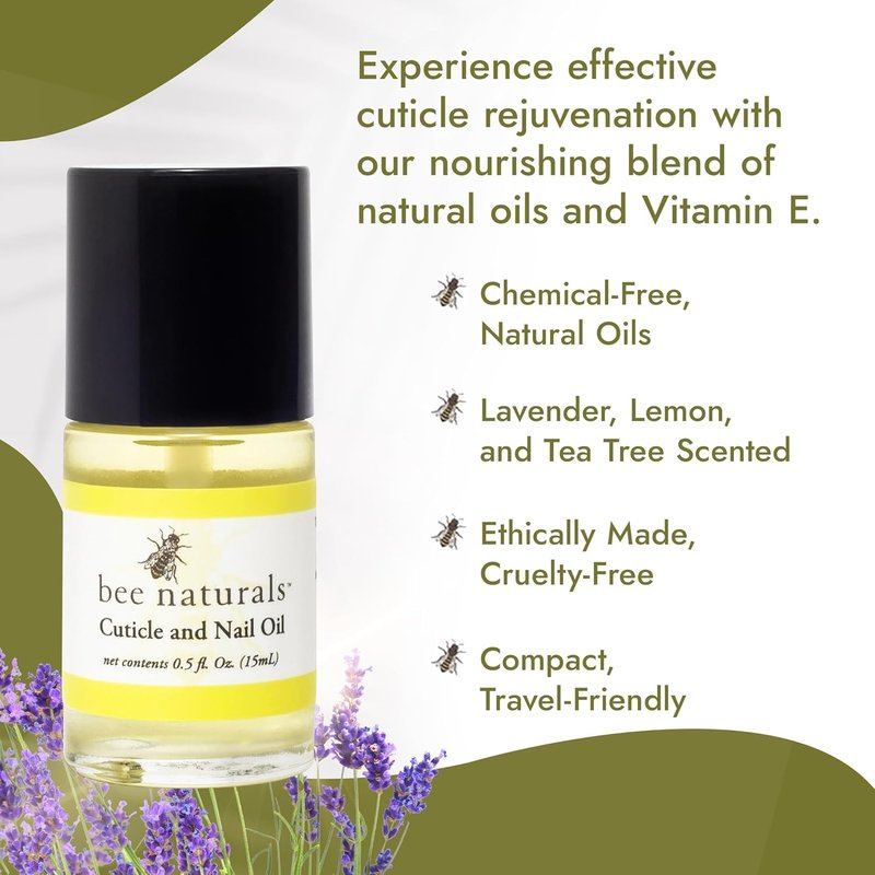 Quick Fix Cuticle Oil Pen - Vitamin E Nail Revitalizer with Lavender & Lemon - Travel-Sized Nourishment