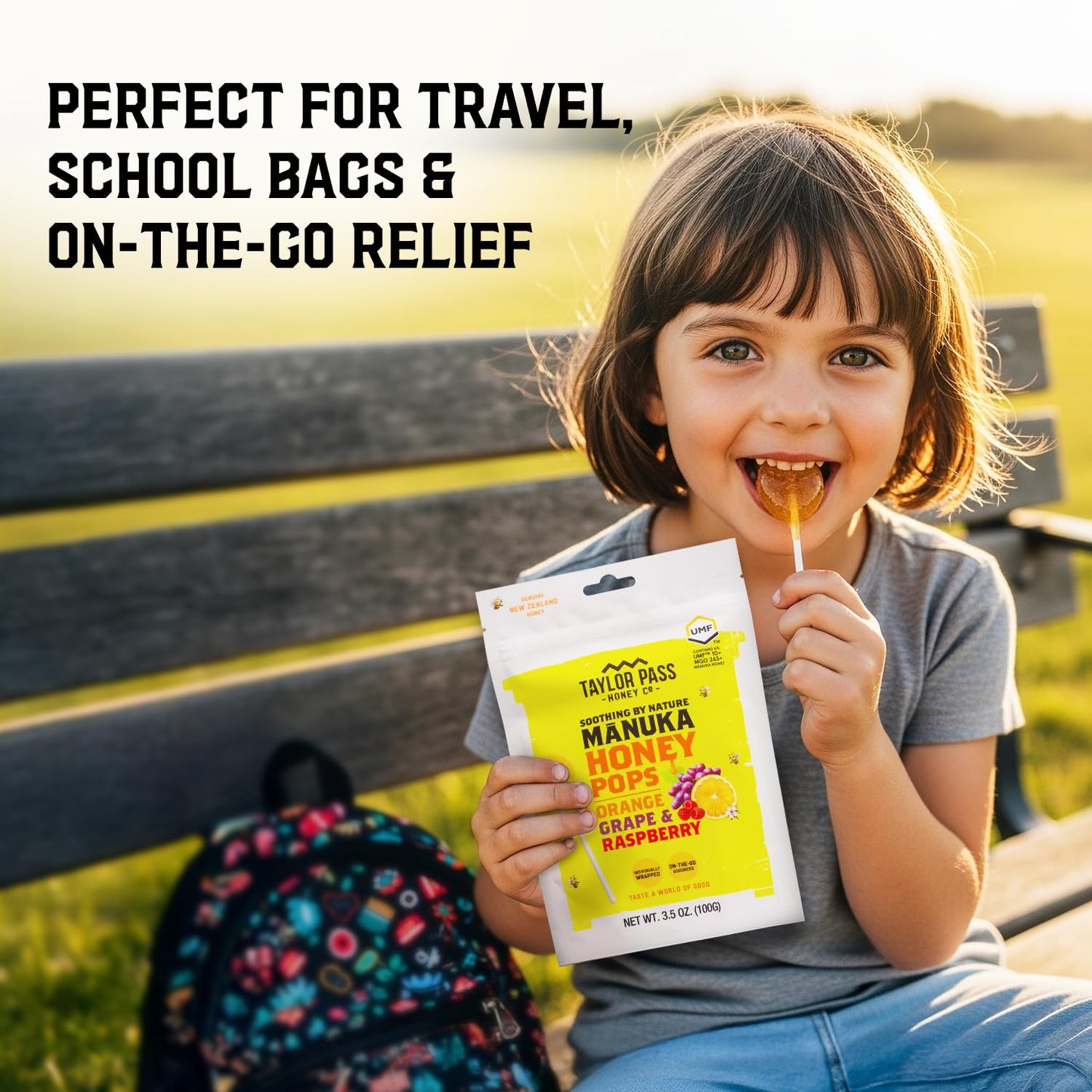 Taylor Pass Honey Co Mānuka Honey Pops UMF™ 10+, 13 Ct, 3 Flavors, NZ