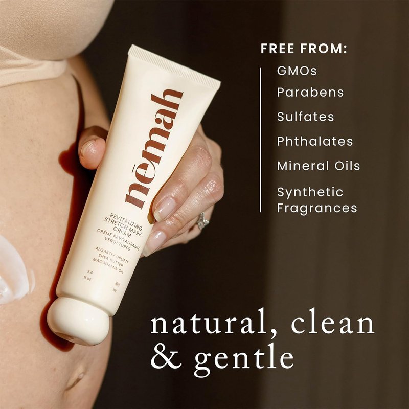 Stretch Mark Cream for Pregnancy - Moisturizing Belly Cream with Shea Butter & Macadamia Oil | 3.4 oz