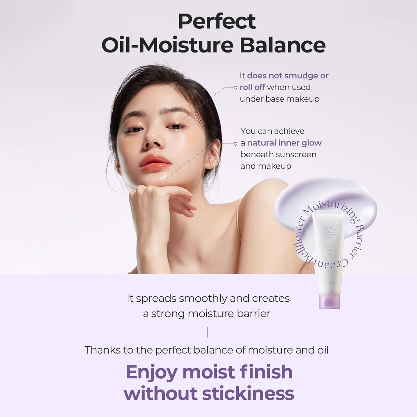 Bellflower Moisturizing Barrier Cream - Daily Face Moisturizer for Dry to Combo Skin | Hydrating Korean Skincare with Ceramides & Panthenol | 2.7 Fl Oz