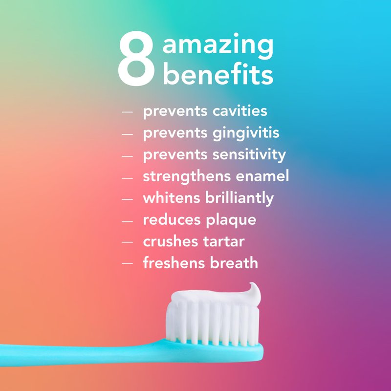 hello 8 in 1 Mighty Multi-Tasker Fluoride Toothpaste Pack, SLS Free Toothpaste with Fluoride, Antigingivitis and Antisensitivity, Natural Mint Blend, 2 Count, 4.0 oz Tubes
