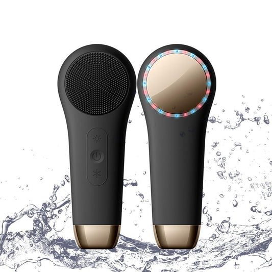 Rechargeable Silicone Electric Face Scrubber – Vibrating Facial Cleansing Brush for Deep Cleansing & Exfoliation, Waterproof, Gentle on Skin, for Men & Women