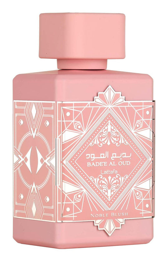 Lattafa Bade'e Al Oud Noble Blush for Unisex Eau de parfum Spray, 3.4 Ounce / 100 Ml