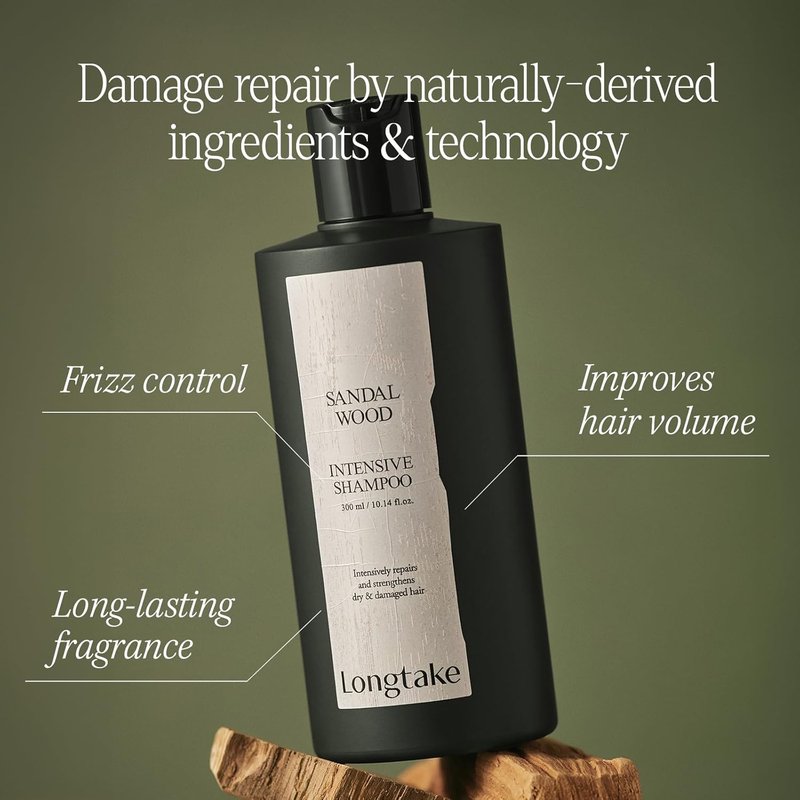 Sandalwood Intensive Hair Shampoo & Treatment Mask Set | 10.1 Fl Oz & 6.76 Fl Oz - Repair Dry, Damaged Hair