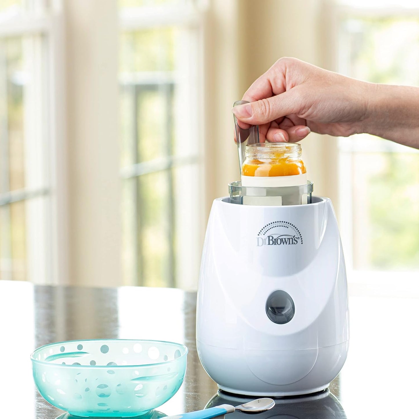 Dr. Brown's Baby Bottle Warmer & Sterilizer - BPA-Free Plastic | Fast Heating for Bottles & Food Jars