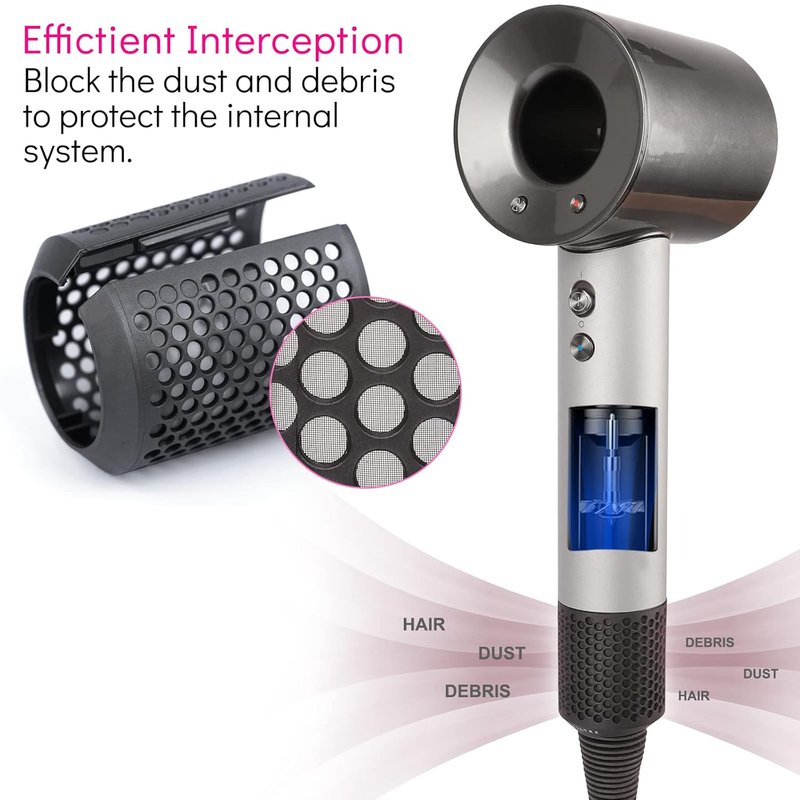 Magnetic Hair Dryer Filter Cover Replacement for Dyson Supersonic HD02 | Outer Strainer Filter Cage